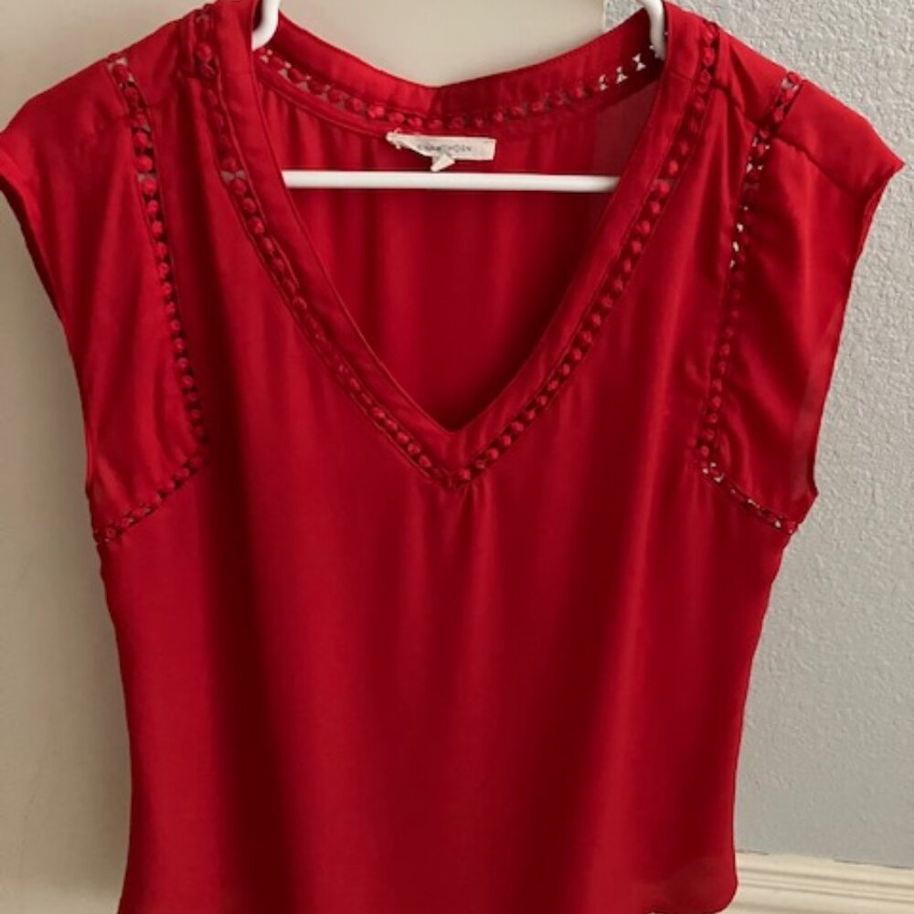 4Hawthorn Carla Crochet Detail Blouse